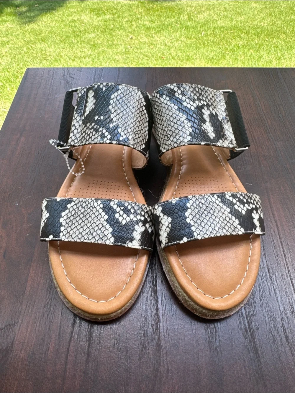 Corso Como Glennia Snake Print Espadrille Sandals | Size 6